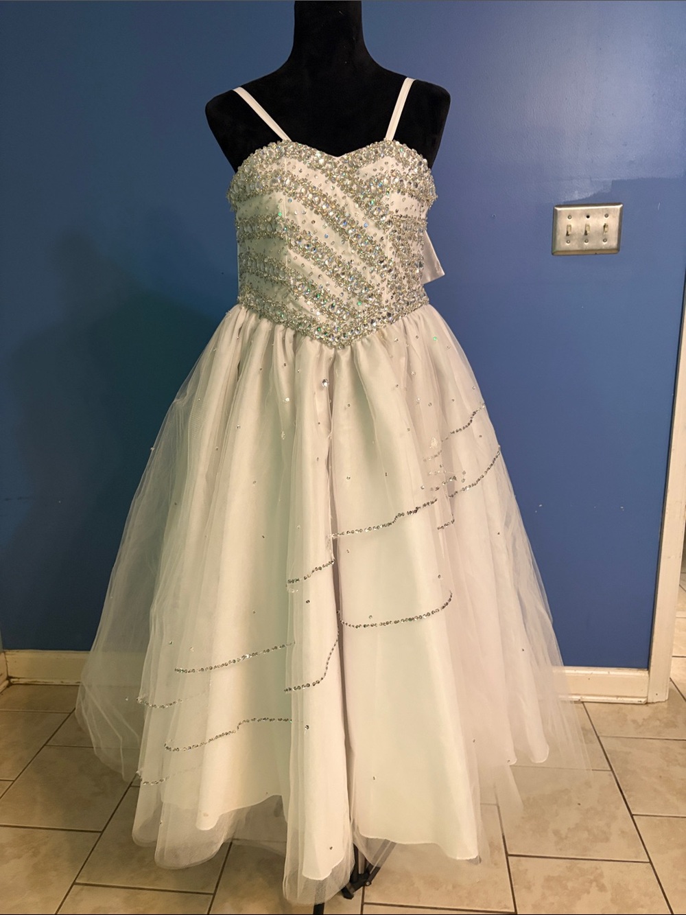 Cinderella Ivory Beaded Tulle Formal Dress